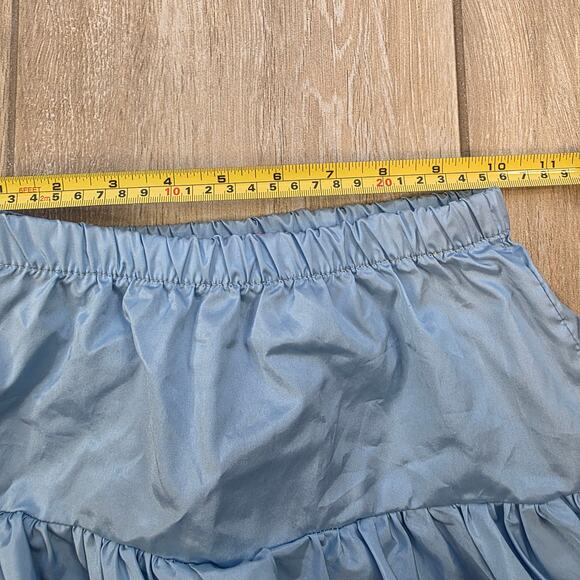 Vintage Freckles Girls Ruffle Skirt Blue Tiered Party Skirt Size 7 USA Made - Picture 6 of 9
